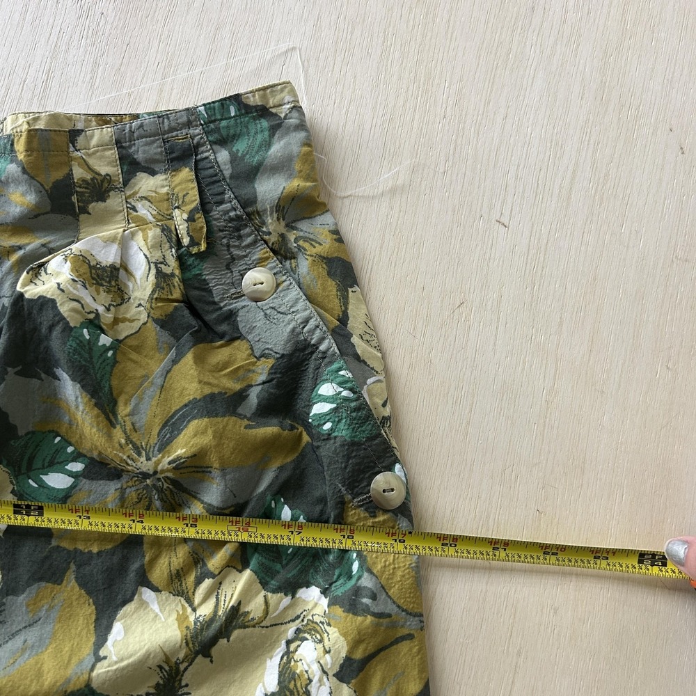 Vintage Laurèl Pants Womens 29 Multicolor Floral Twill Relaxed Lightweight - Picture 8 of 10